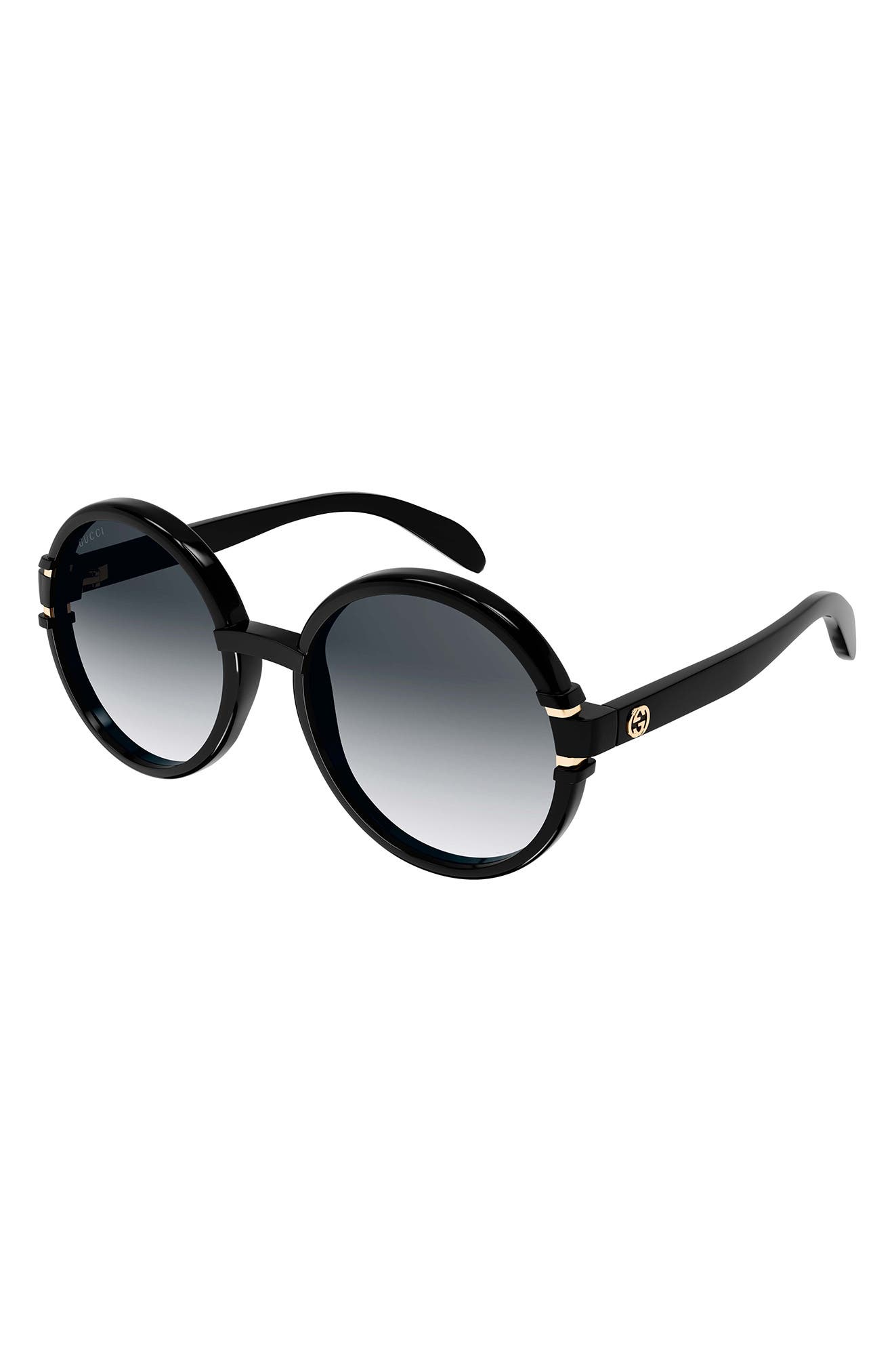 58mm gradient round sunglasses gucci