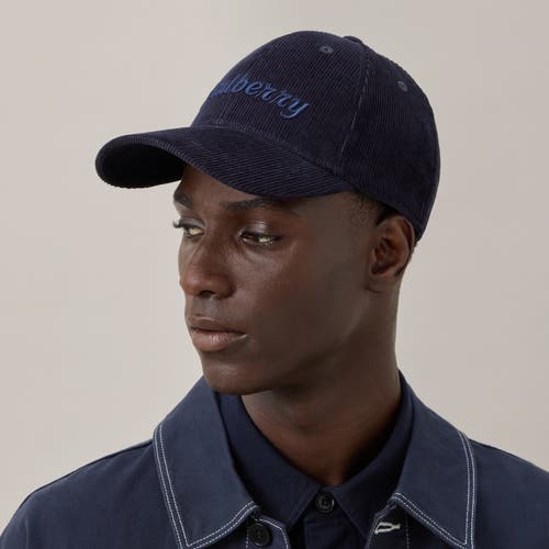 Shop Mulberry Corduroy Baseball Cap In Night Sky