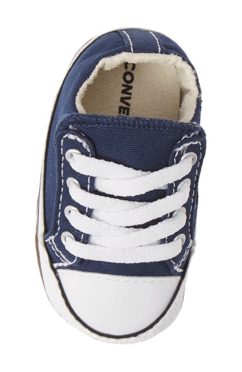 Shop Converse Chuck Taylor® All Star® Cribster Canvas Crib Shoe In Navy/natural Ivory/white