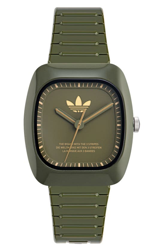 Shop Adidas Originals Ao Bracelet Watch In Green