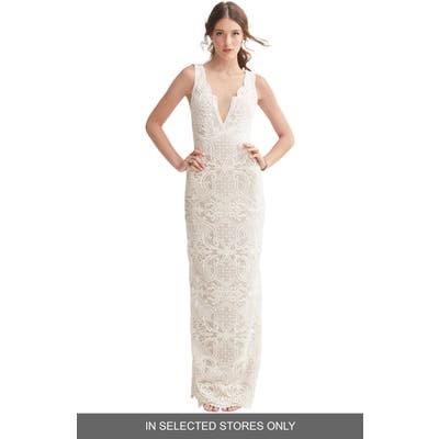 Willowby Gypsie Lace Column Wedding Dress, Size IN STORE ONLY - Ivory