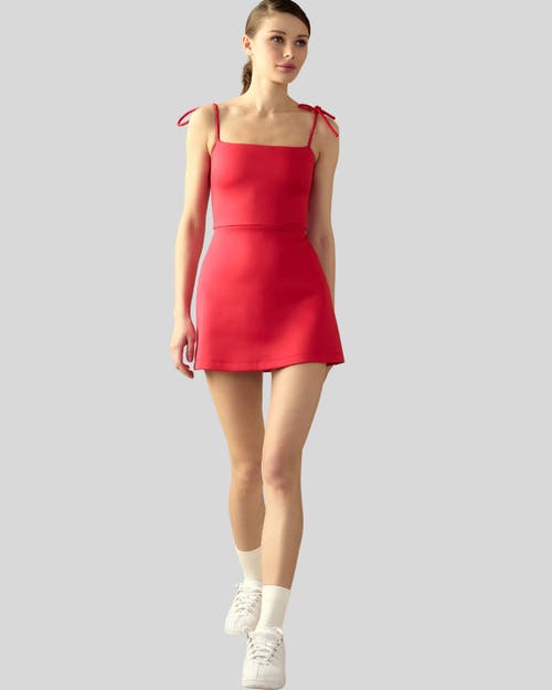 Cynthia Rowley Bonded Basics Dress In Red