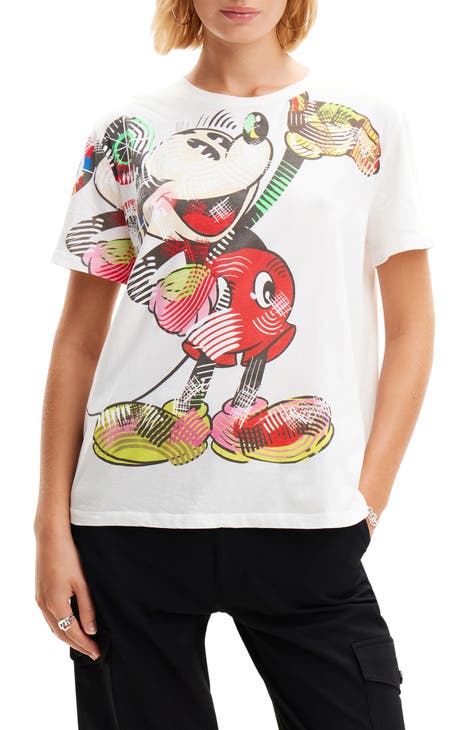 M. Christian Lacroix Mickey Mouse Cotton Graphic T-Shirt