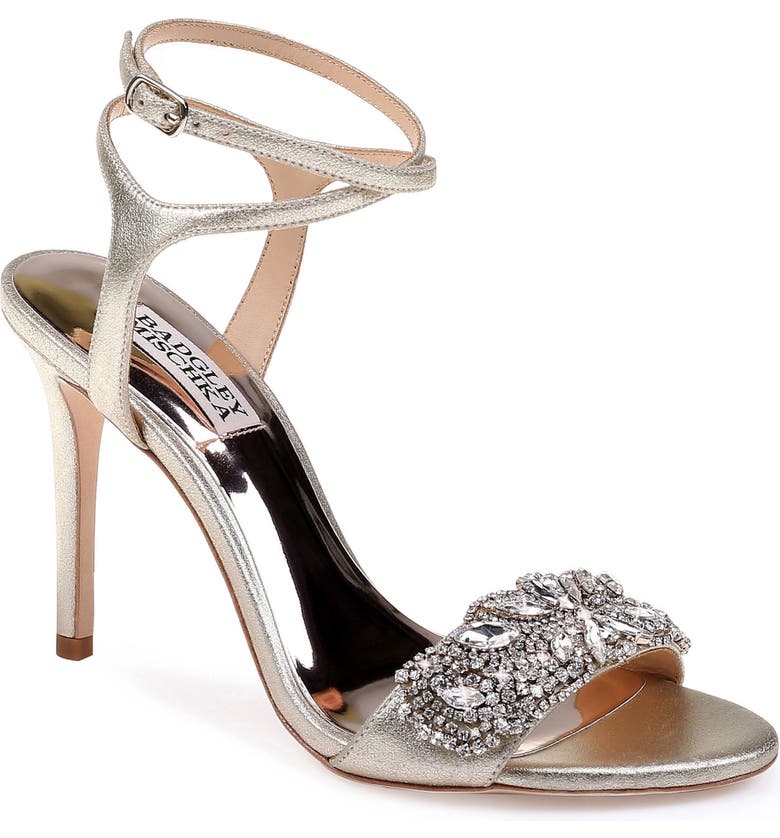Badgley Mischka Hailey Embellished Ankle Strap Sandal (Women) | Nordstrom