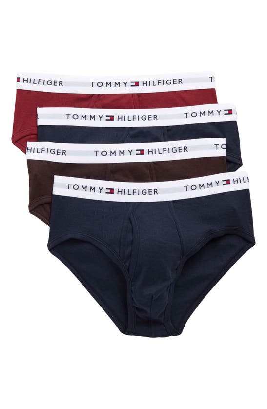Tommy Hilfiger Assorted 4-pack Briefs In Currant