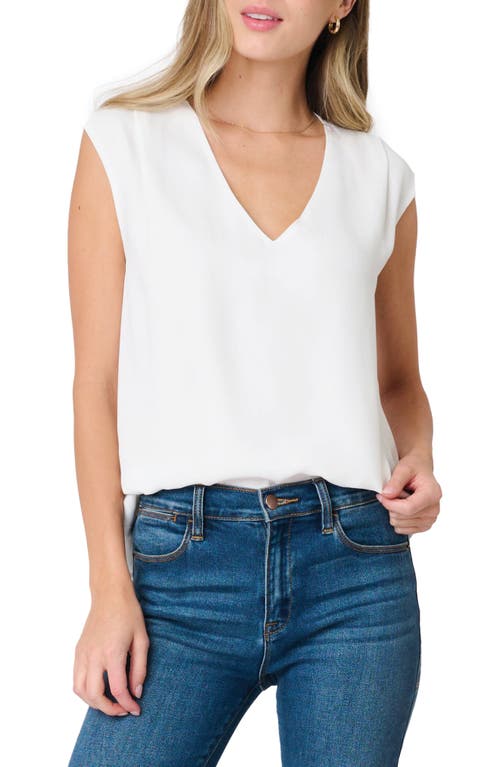 Gibsonlook The Favorite V-neck Sleeveless Top In Ivory