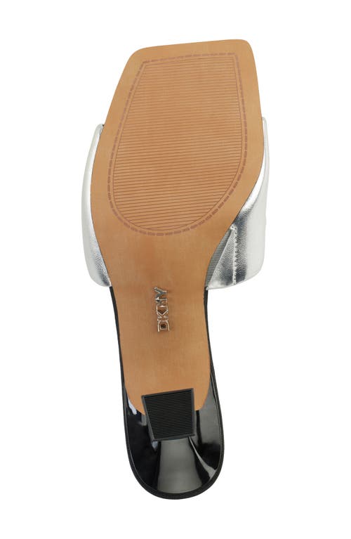 Dkny Keke Slide Sandal In Silver