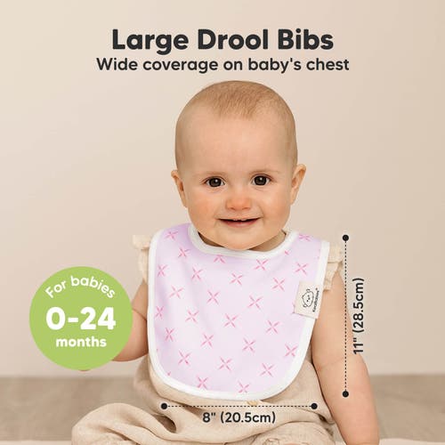 Keababies 8-pack Baby Drool Bibs In Blush