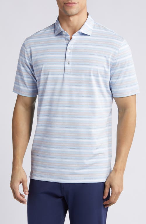 johnnie-O Coope Stripe Performance Golf Polo Seal at Nordstrom,