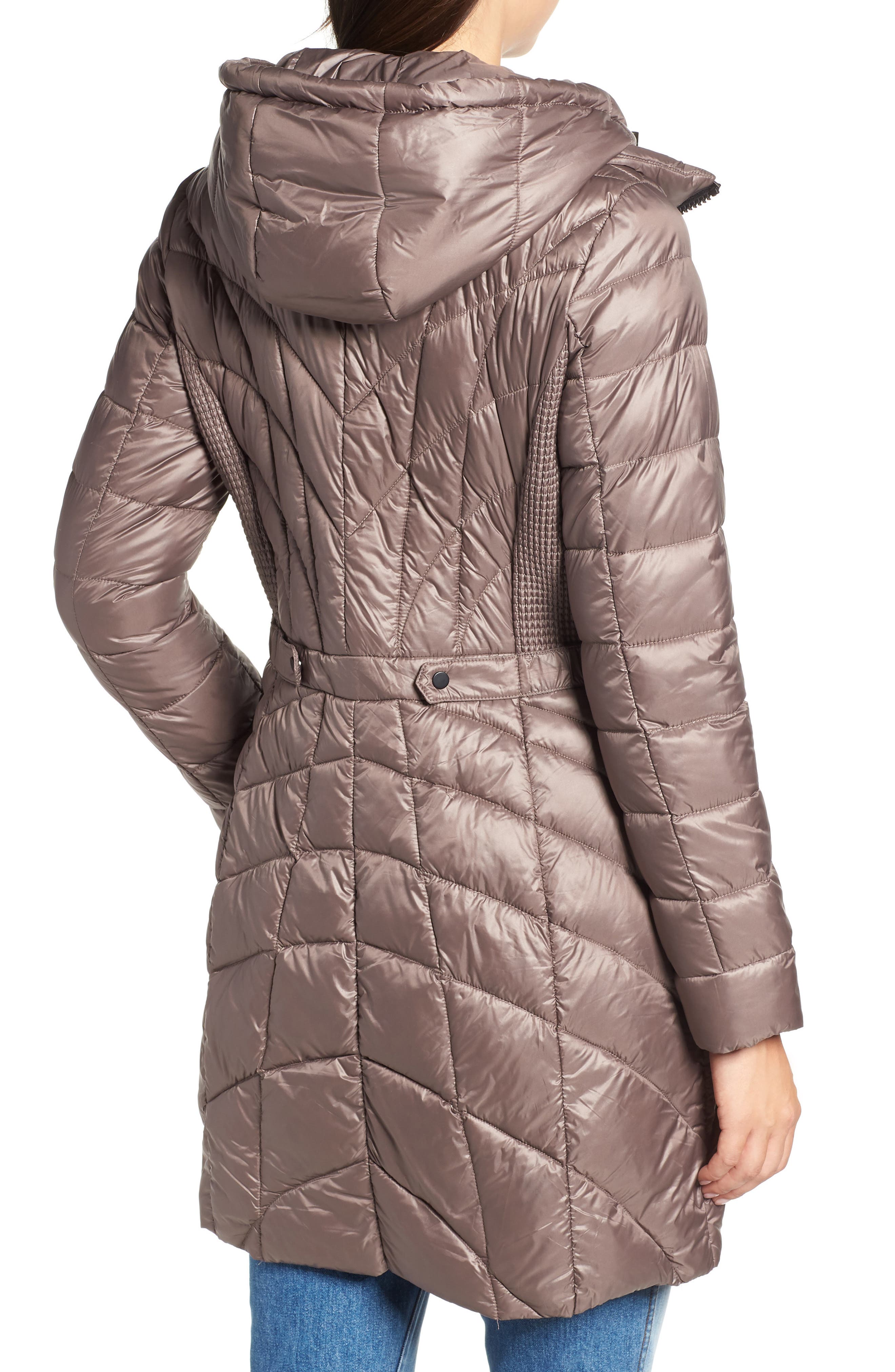 Bernardo | Glossy Quilted Walker Coat | Nordstrom Rack