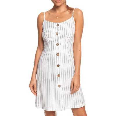 Roxy Sweet About Me Stripe Minidress, White