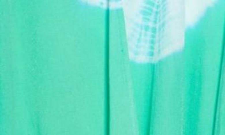 Boho Me Tie Dye Long Kimono In Jade