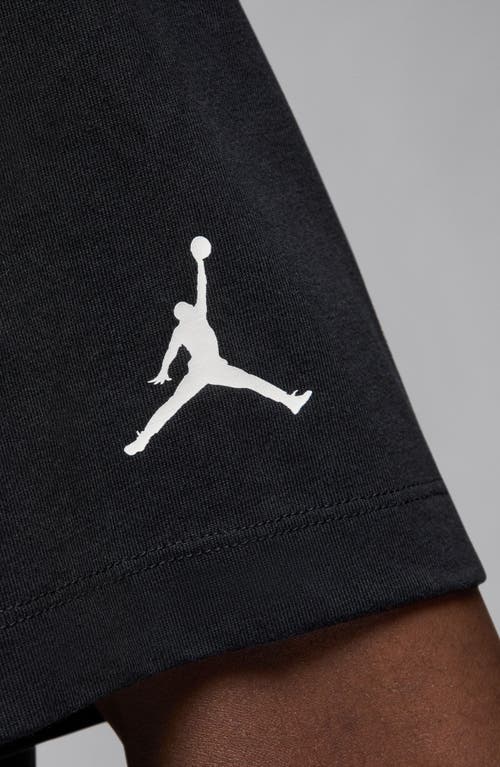 Jordan Mens  Flight Mvp Short Sleeve Crew In Black/white/white