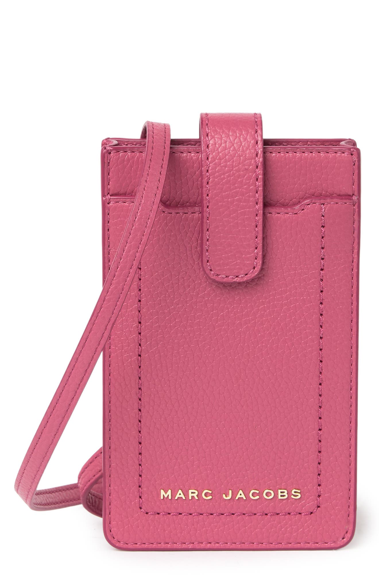 Marc Jacobs Phone Crossbody Bag In Dark Pink1