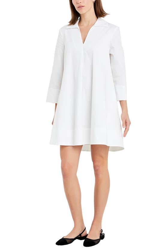 Shop English Factory A-line Caftan Dress In White