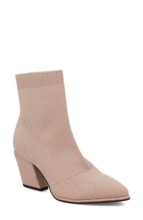 Mia Draxton Pointed Toe Bootie In Oatmeal