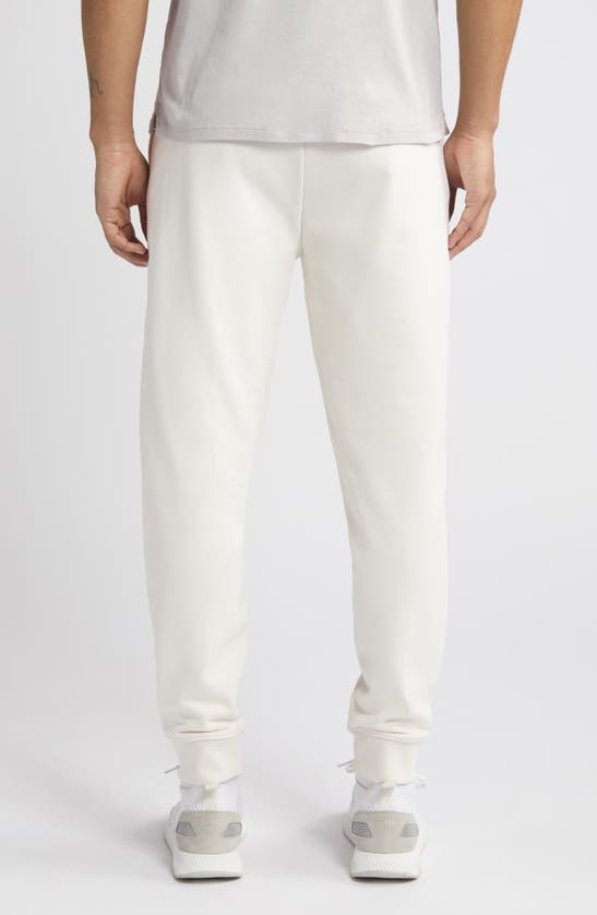 Hugo Boss Drochers Cotton French Terry Joggers In Open White