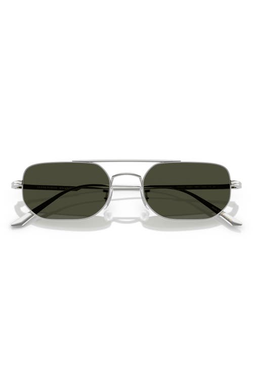 Shop Oliver Peoples 52mm Pillow Sunglasses In Silver