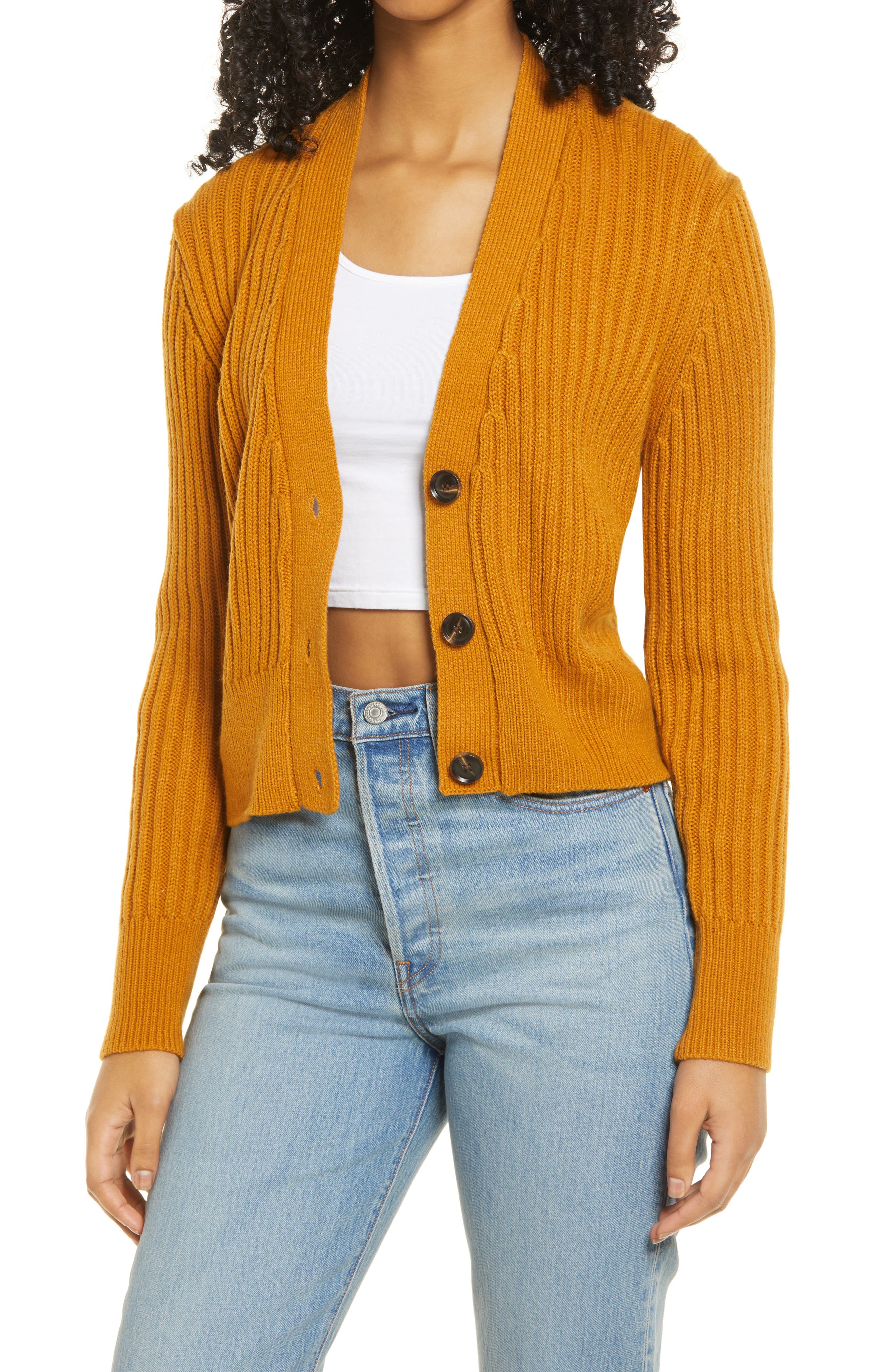 70s style cardigan