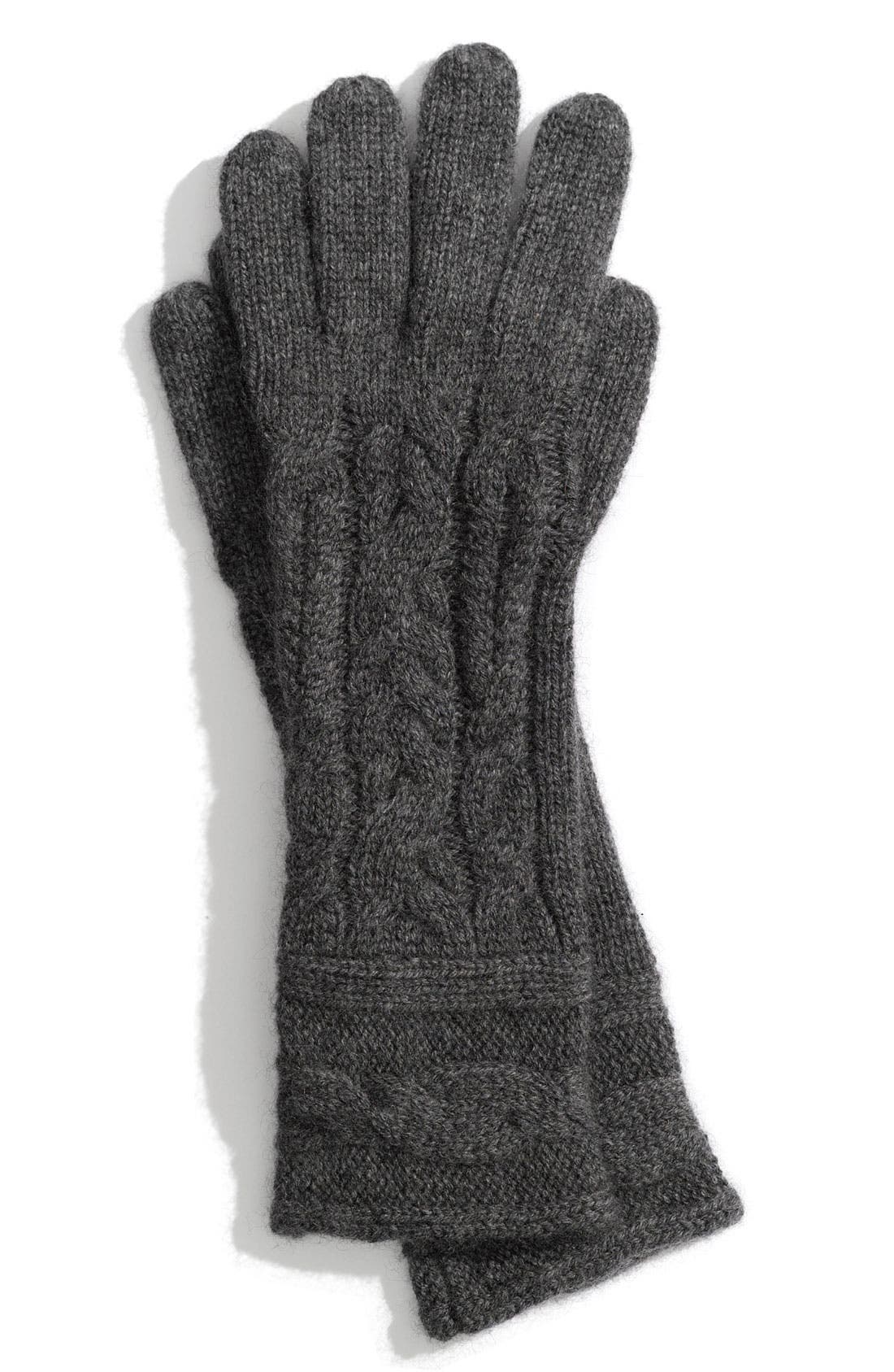 Nordstrom Rope Cable Knit Cashmere Gloves Nordstrom