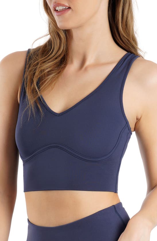 Yogalicious Nude Tech Contouring Cropped Bra Top - Cedarwood - XS at   Women's Clothing store