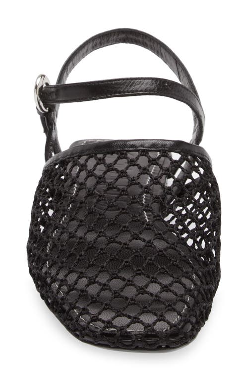 Staud Rete Sandal In Black Netting In Black Netting