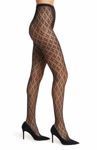 2Pcs Women's Ultra Stretchable Patterned Fishnet Tights Crescent