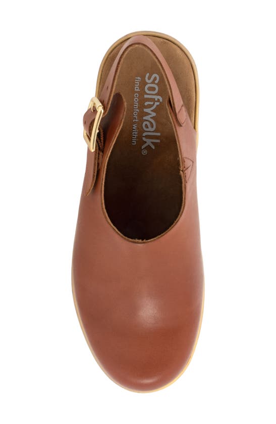 Softwalk Fairbanks Slingback Platform Clog In Luggage