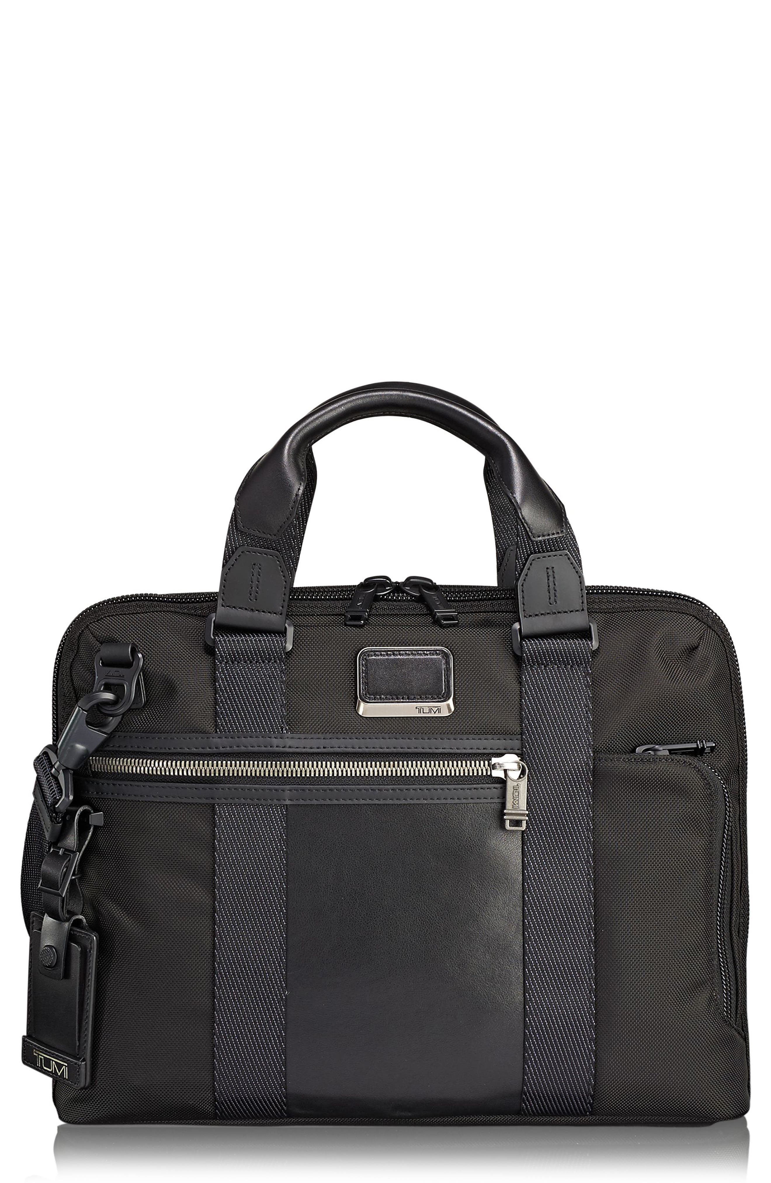 UPC 742315395425 product image for Men's Tumi Alpha Bravo - Charleston Briefcase - Black | upcitemdb.com