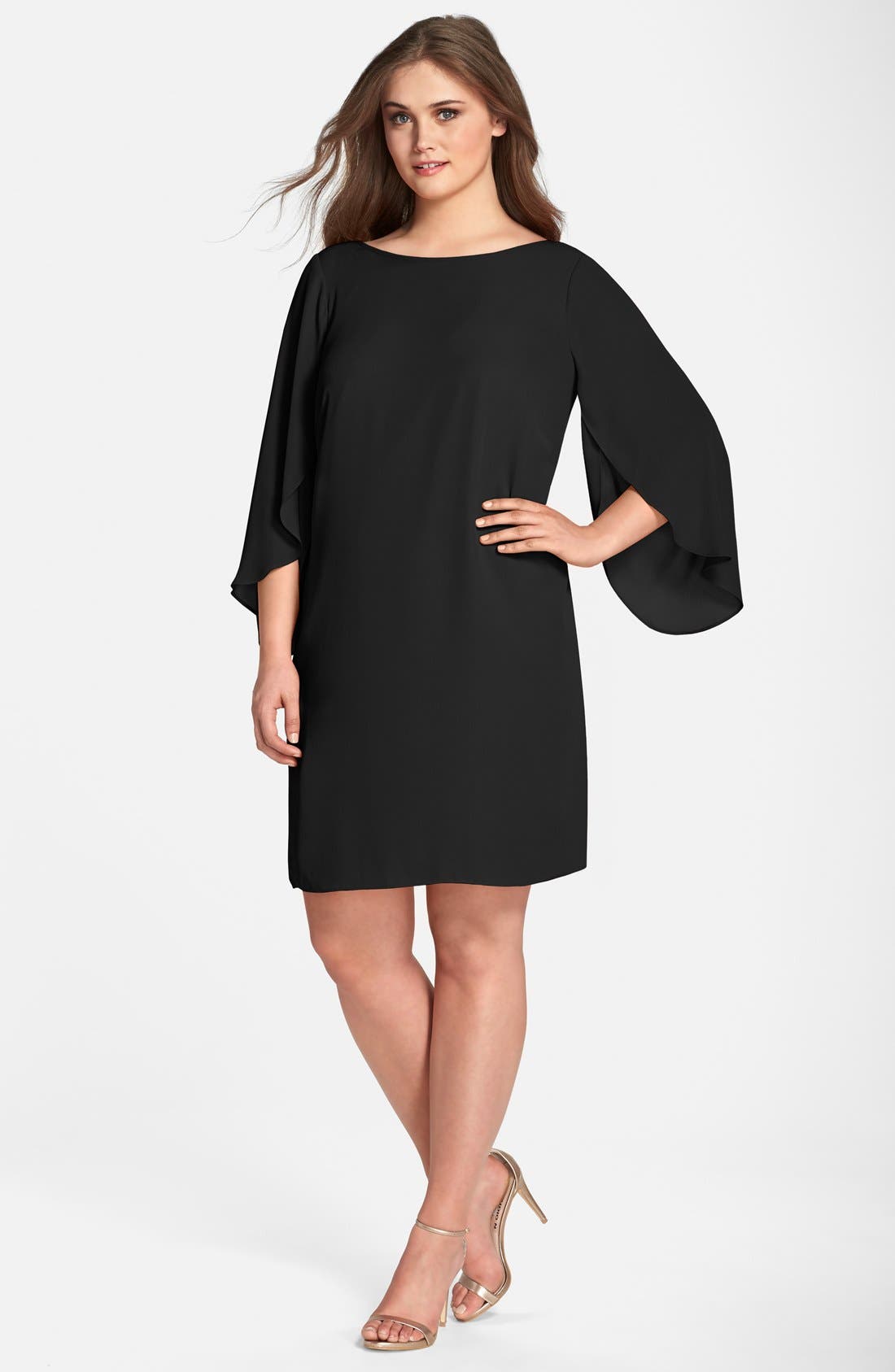 London Times Tulip Sleeve Shift Dress (Plus Size) Nordstrom