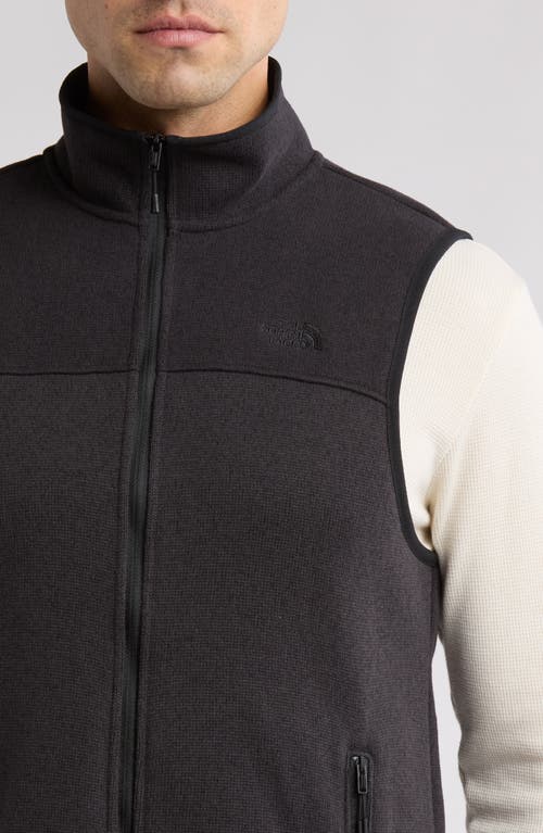 The North Face Front Range Fleece Vest In Tnf Black Heather-npf