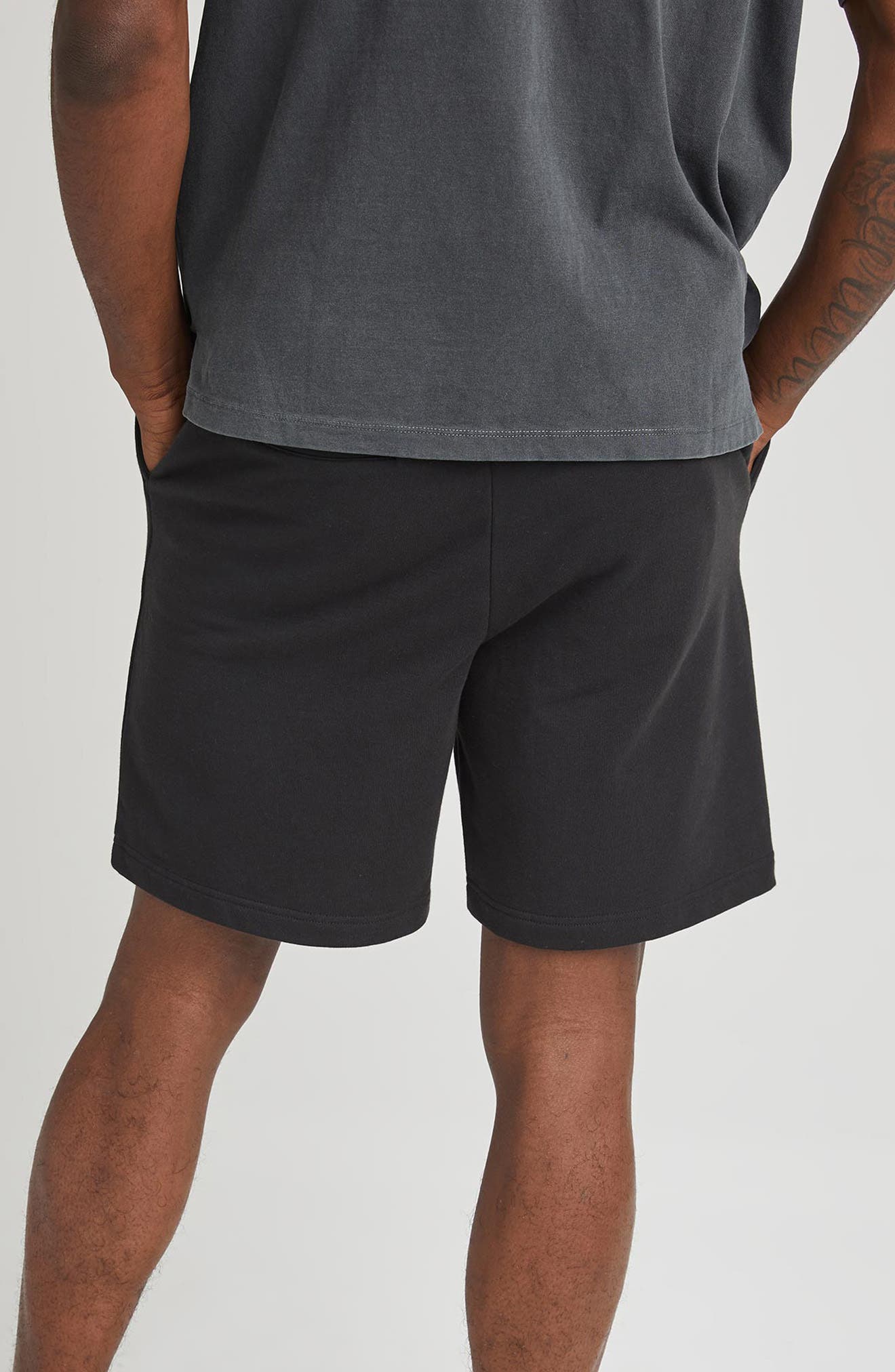 terry drawstring shorts