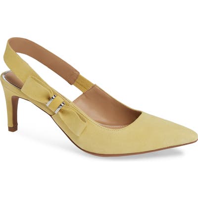Linea Paolo Cora Slingback Pump, Yellow