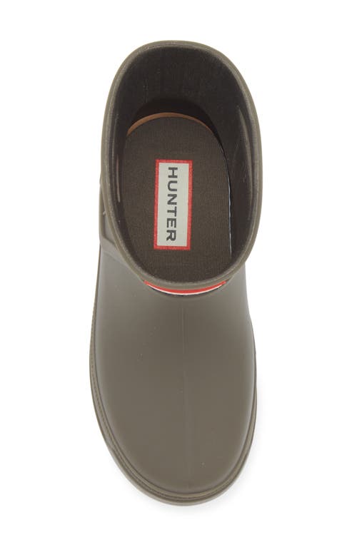 Hunter Kids' Georgey Waterproof Rain Boot In Galloway Green