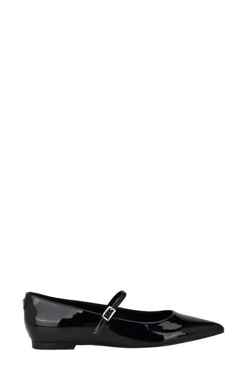 Shop Calvin Klein Kamryn Pointed Toe Flat In Black