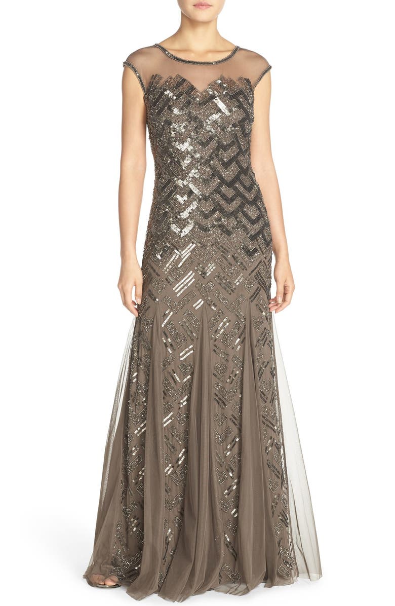 Adrianna papell embellished gown Clearance