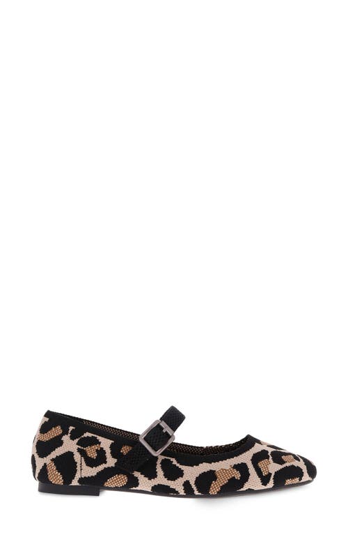 Mia Brita Mary Jane Flat In Leopard Print