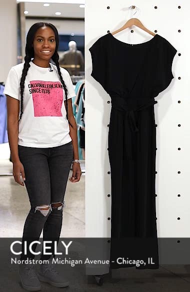 cap sleeve wide leg jumpsuit eliza j