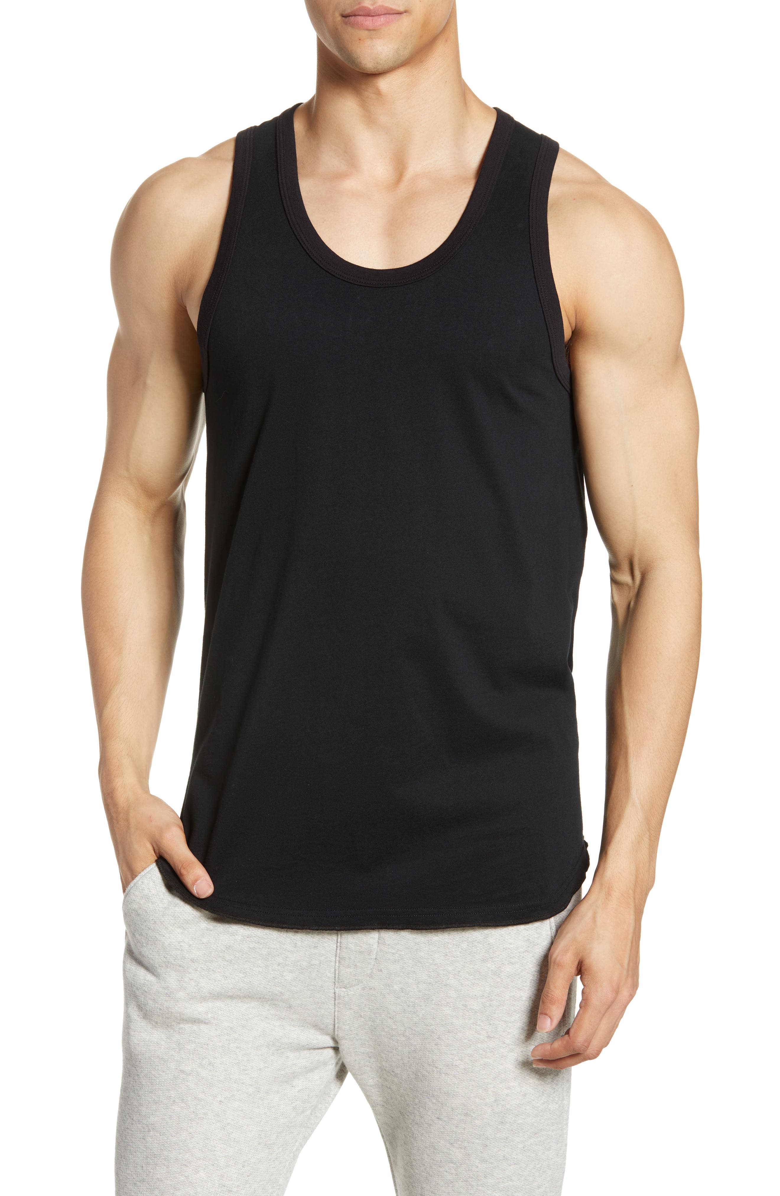 Reigning Champ Jersey Tank, Black