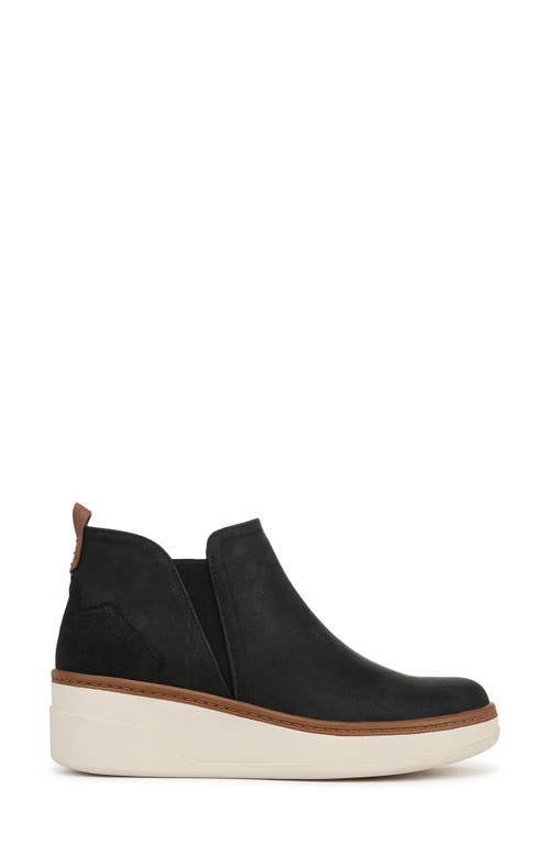 Blowfish Footwear Charming Platform Wedge Chelsea Boot In Black Faux Leather