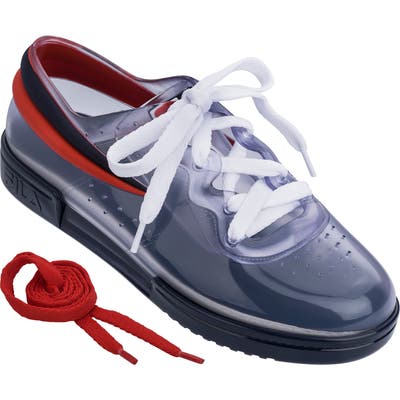Melissa X Fila Lace-Up Sneaker, Blue