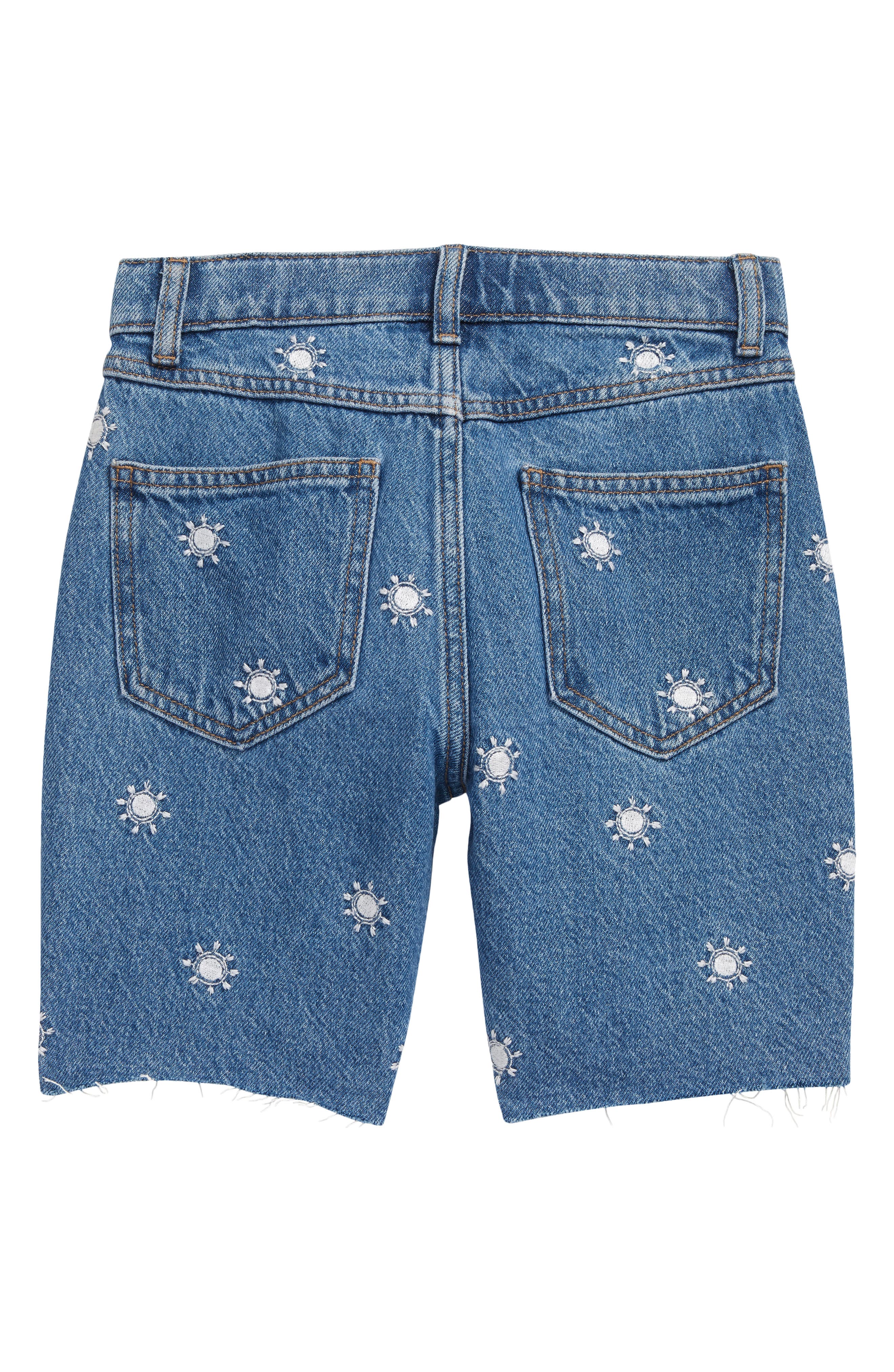 PacSun Embroidered Cutoff Denim Shorts 