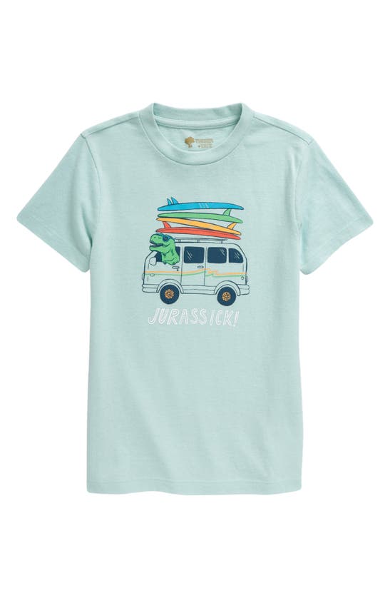 Shop Tucker + Tate Kids' Graphic T-shirt In Teal Eggshell Jurrasick
