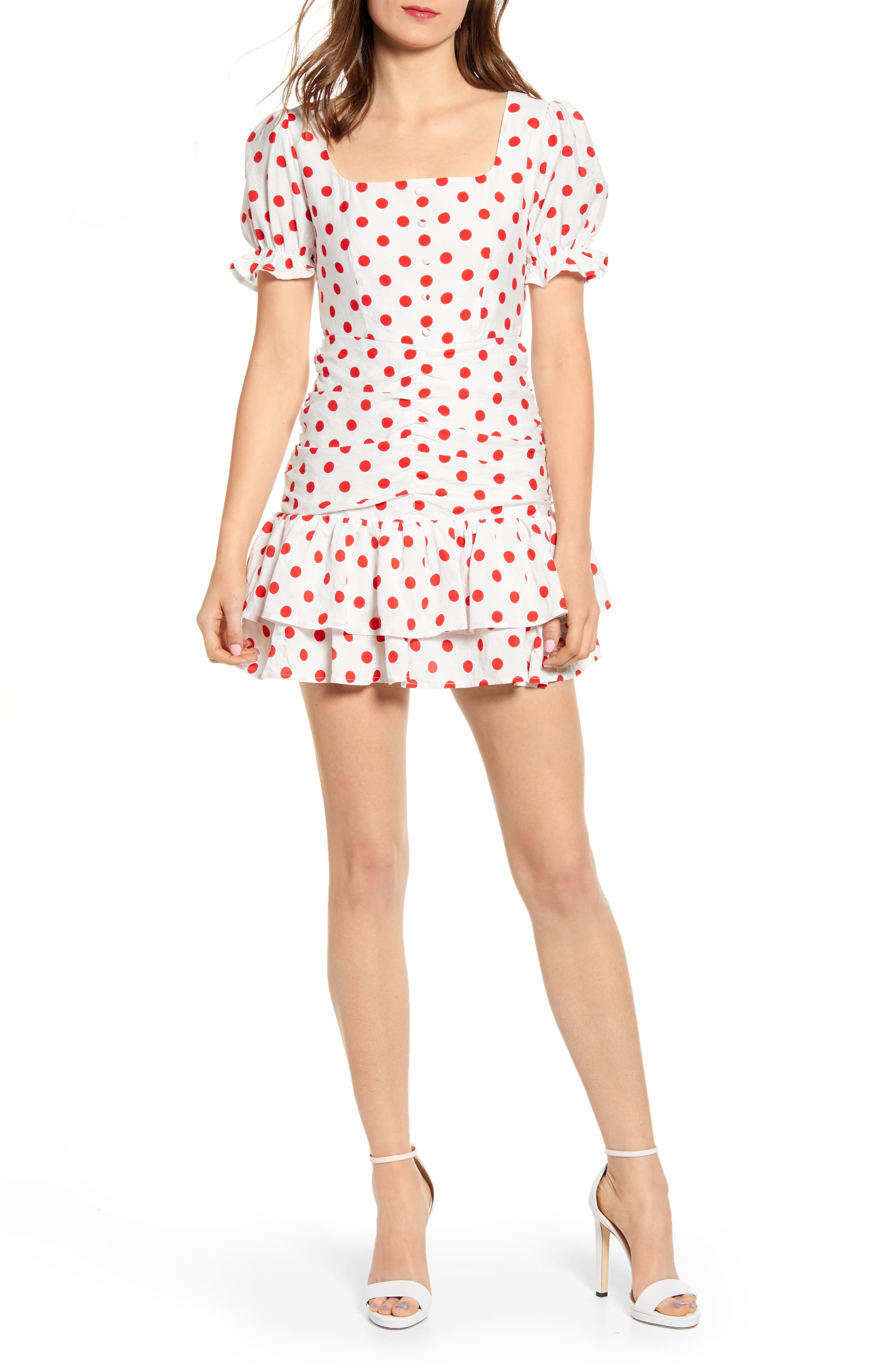 nordstrom polka dot dress