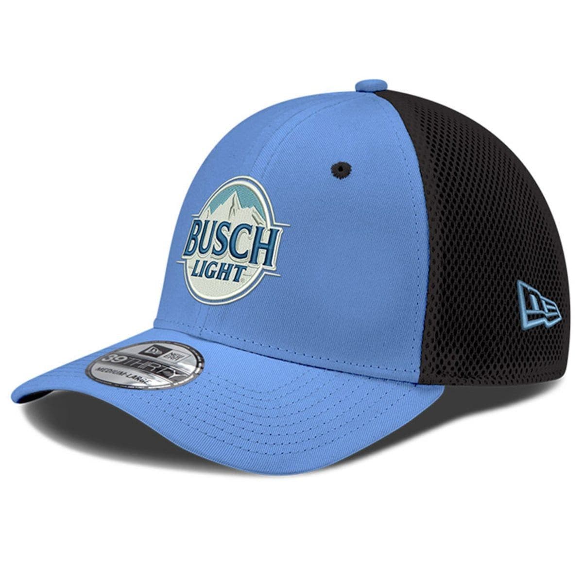 light blue busch light hat