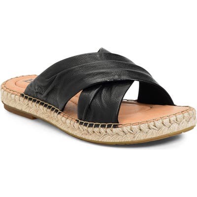 B?rn San Gabriel Espadrille Slide Sandal, Black