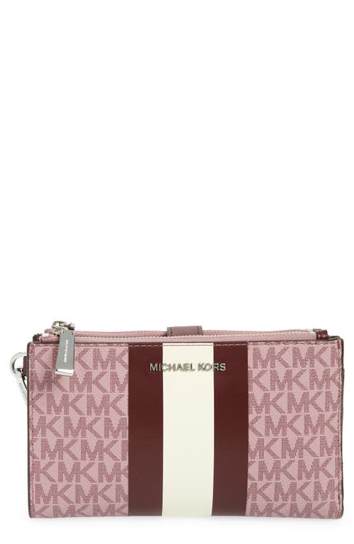 UPC 196163522968 product image for MICHAEL Michael Kors Jet Set Double Zip Wristlet in Ryl Pnk Mlt at Nordstrom | upcitemdb.com