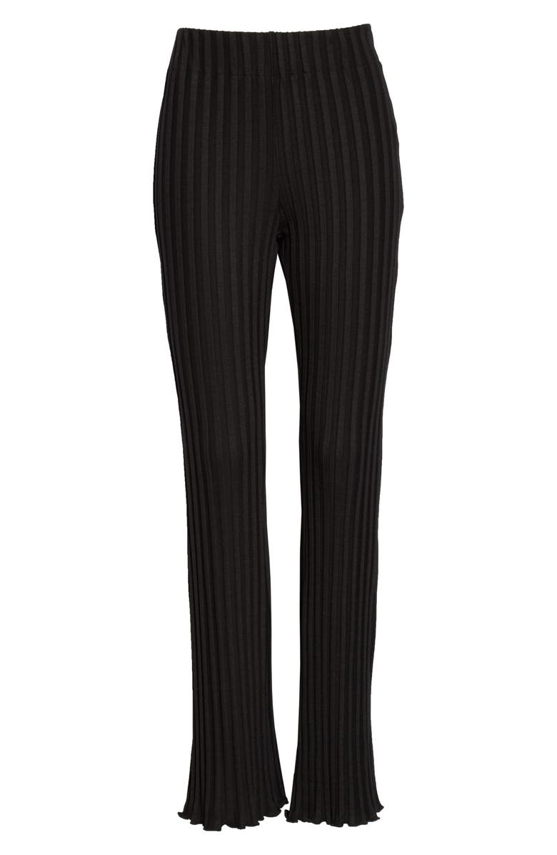 SIMONMILLER Rib by Simon Miller Flared Leg Rib Pants, Main, color, 