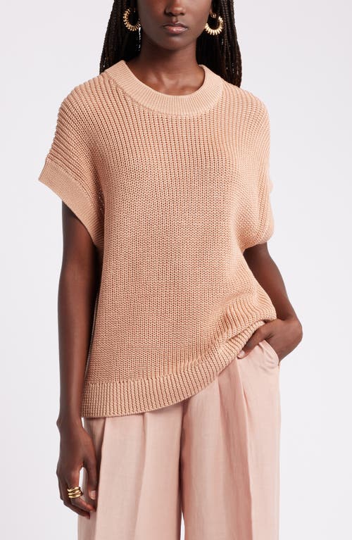 Shop Nordstrom Crewneck Sweater In Beige Tuscany