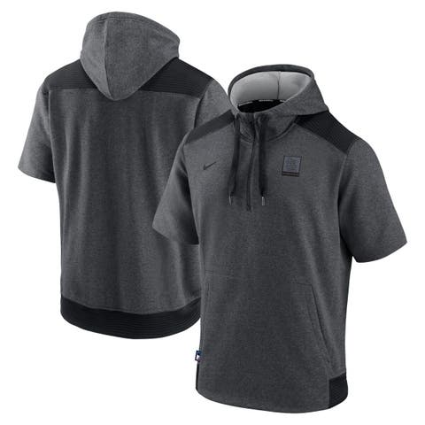 Men's Nike Royal/Charcoal New York Giants Sideline Impact Lockup  Performance Pullover Hoodie